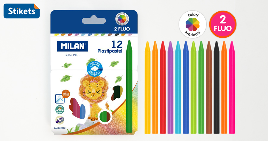 Milan Temperamatite E Gomma Compatti Colori Assortiti