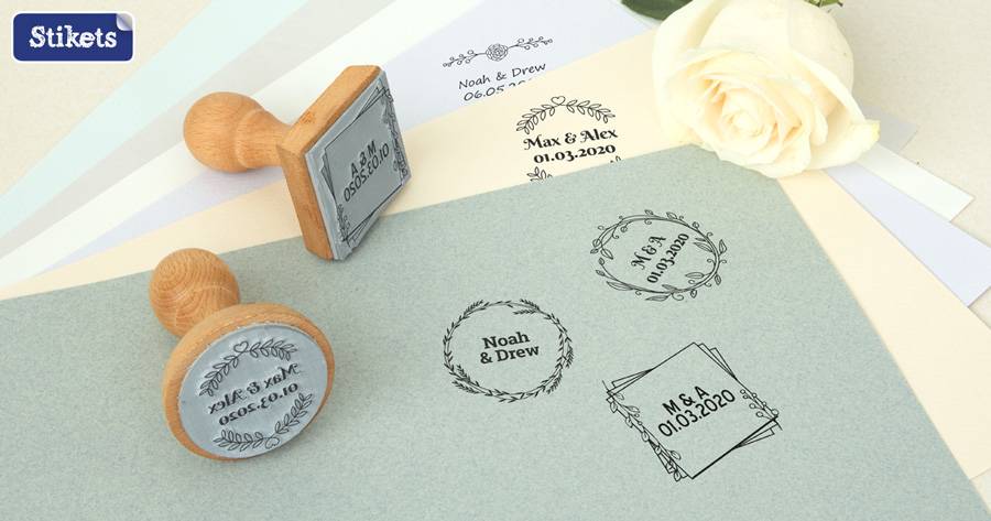 Timbro In Legno CADRE DELICAT - Timbro Manuale Per Scrapbooking E Decorazioni