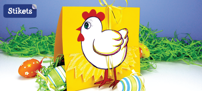 Gallina di Pasqua in carta