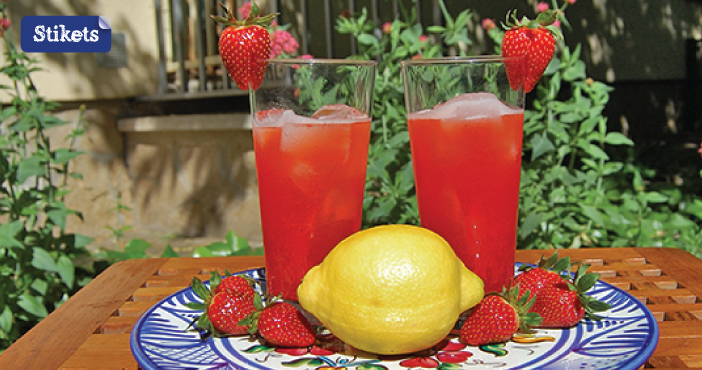 Limonata con fragole