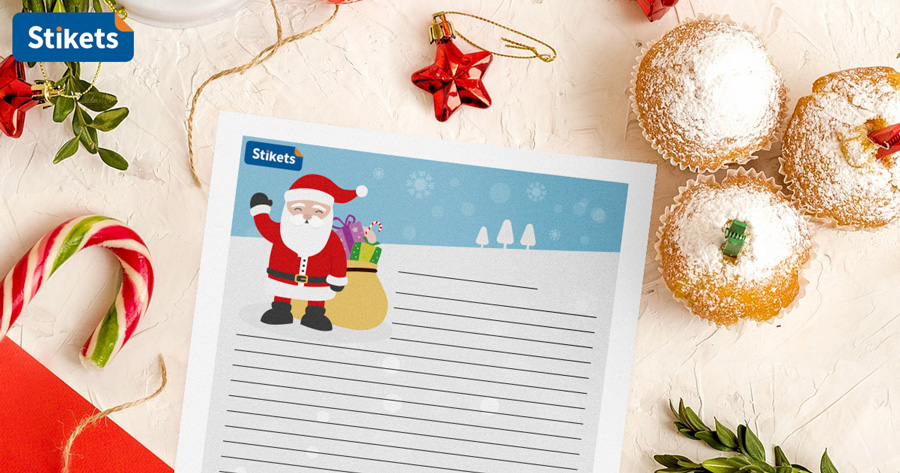 Scrivere La Lettera A Babbo Natale Lettera di Babbo Natale da scrivere - Stikets